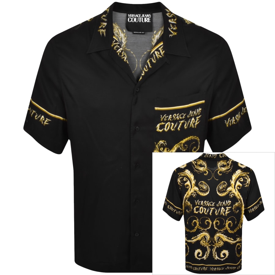 Versace Jeans Couture Chromo Shirt Black Mainline Menswear Denmark